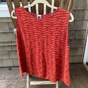 Missoni A-Line Metallic Knit Tank Top
